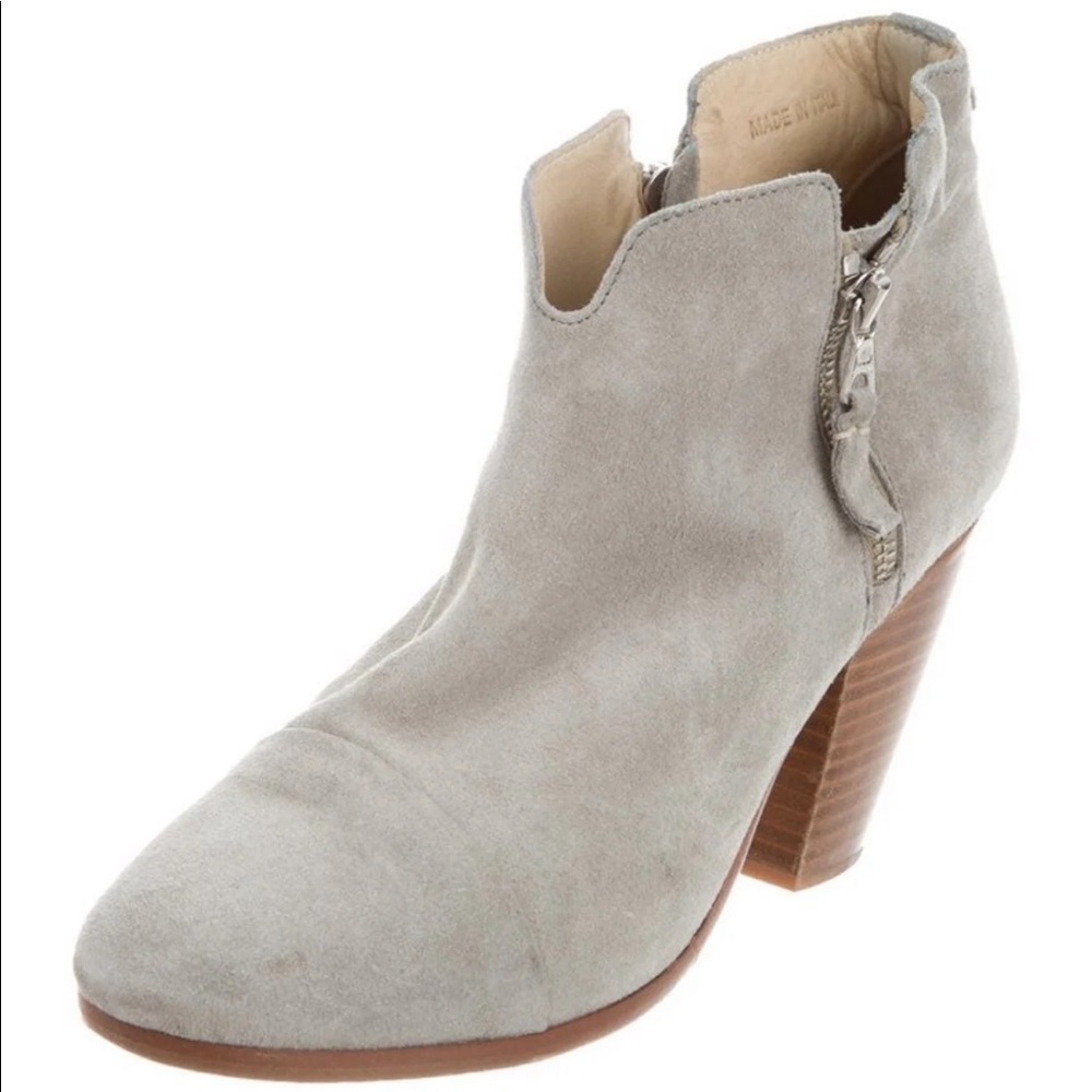 Rag and Bone grey suede booties 39